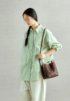 Lattice Bucket Bag - Sandal