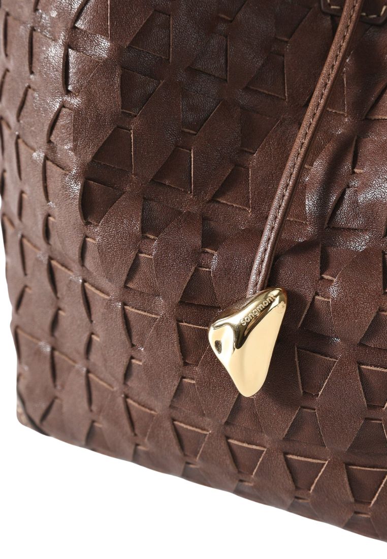 Lattice Bucket Bag - Sandal