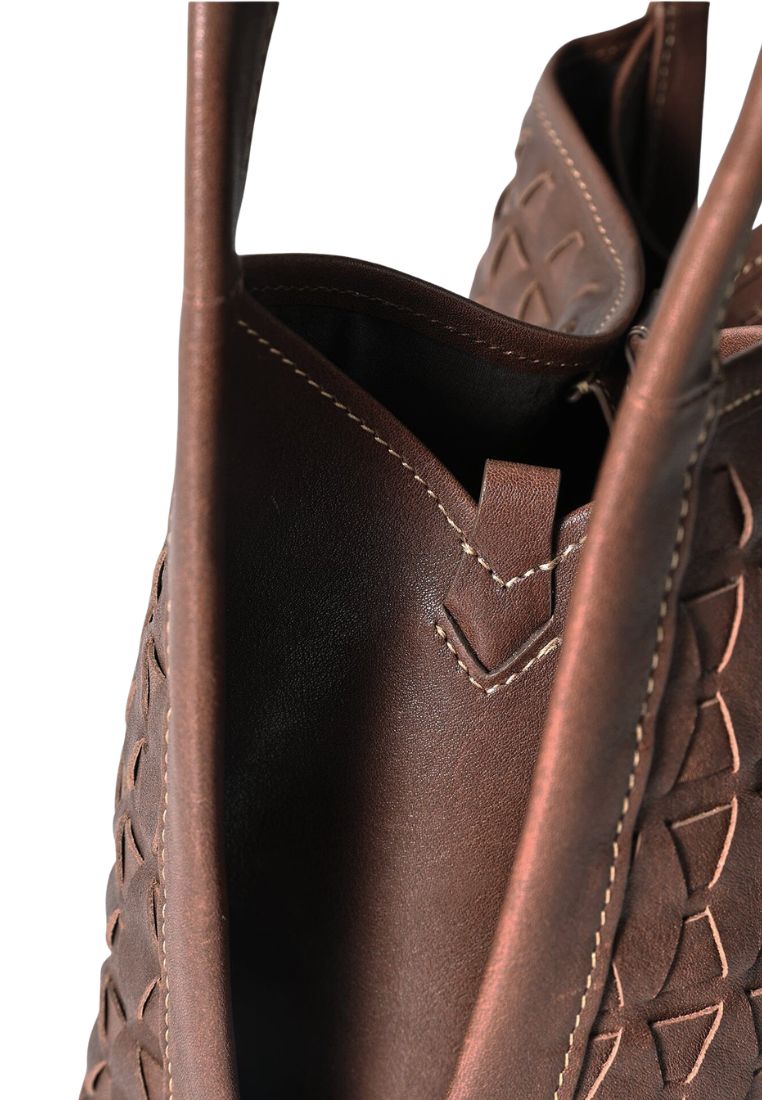 Lattice Bucket Bag - Sandal