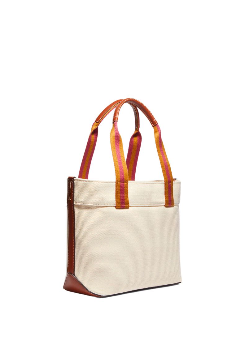 Small Canvas Tote Natural Multi