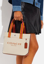 Small Canvas Tote Natural Multi