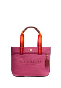 Small Canvas Tote Raspberry Multi