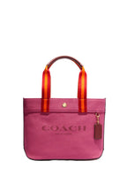 Small Canvas Tote Raspberry Multi
