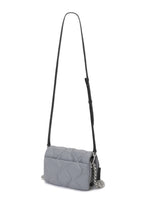 Small Quilted Pillow Bag Rock Grey