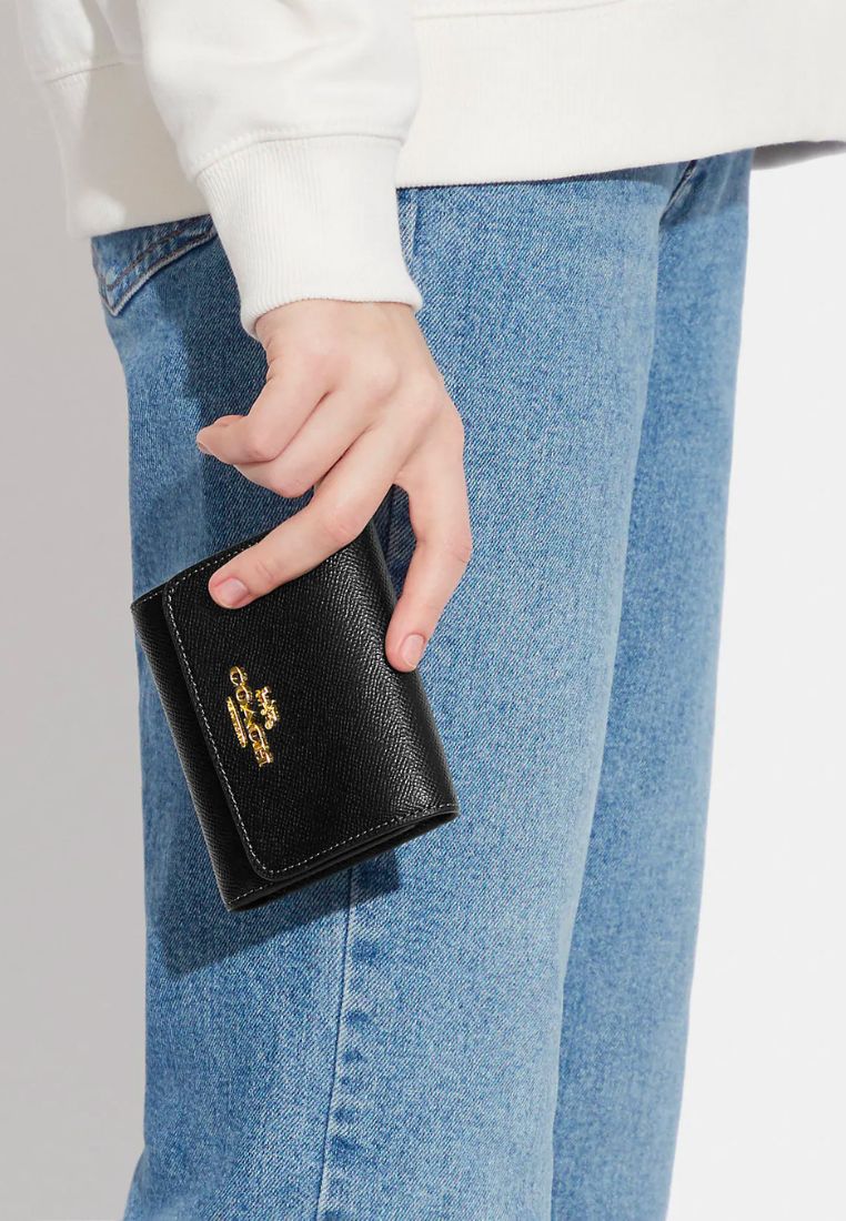 Small Trifold Wallet Black