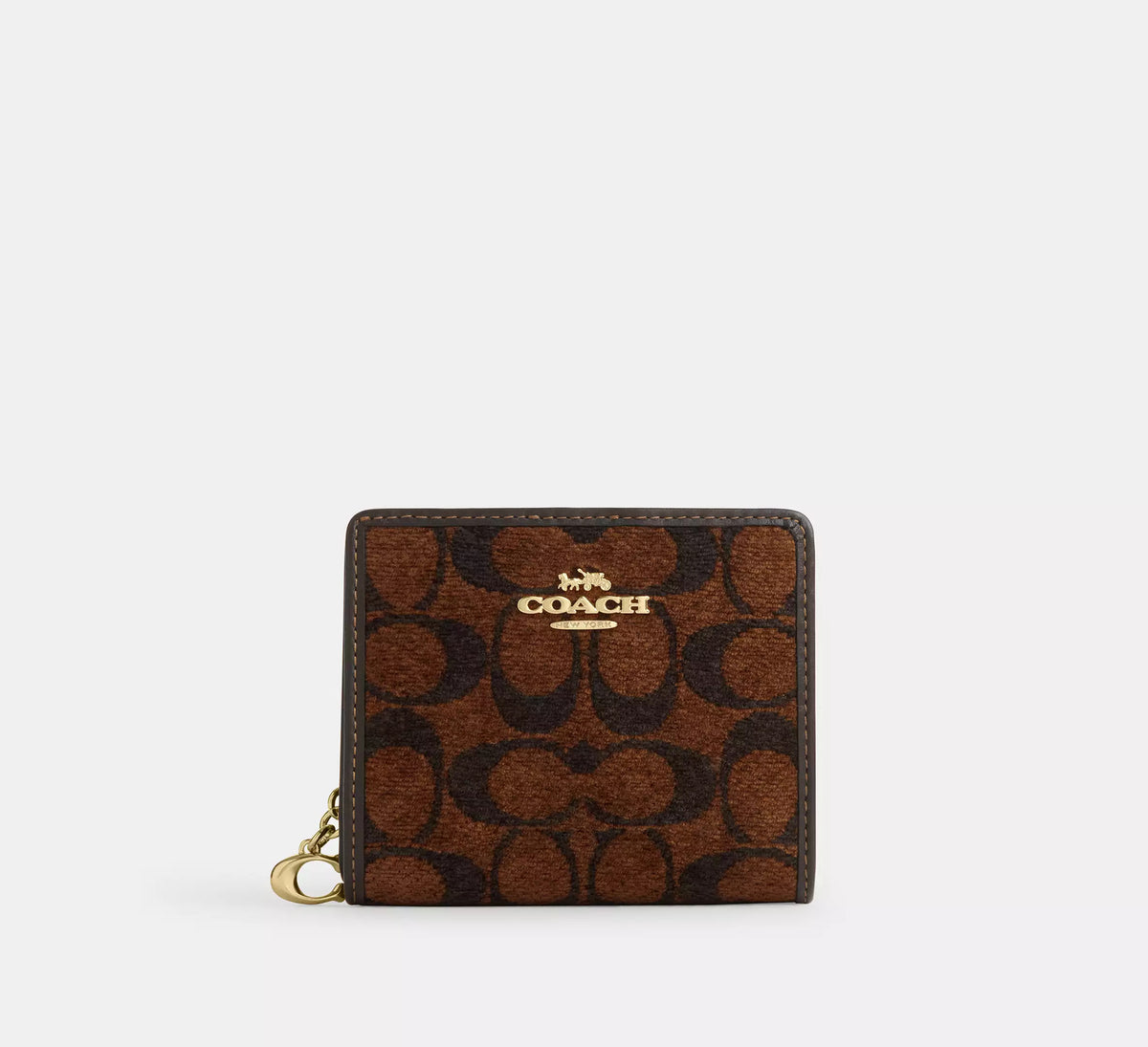 Snap Wallet In Signature Chenille Gold Truffle