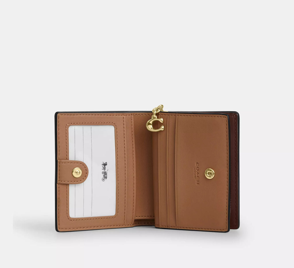 Snap Wallet With Charm Gold Maple