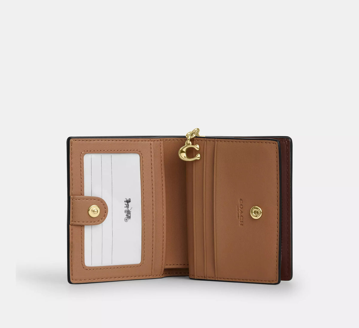 Snap Wallet With Charm Gold Maple