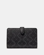 Spade Flower Medium Bifold Wallet Black