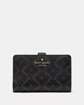 Spade Flower Medium Bifold Wallet Black