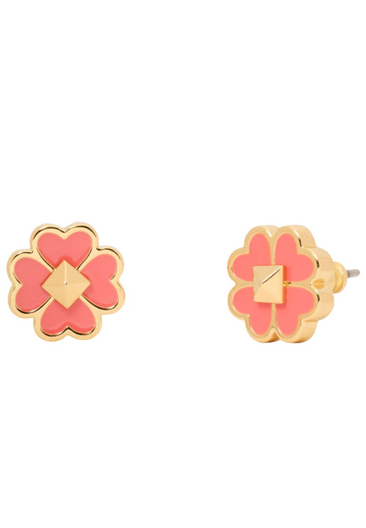 Spades & Studs Enamel Studs Coral