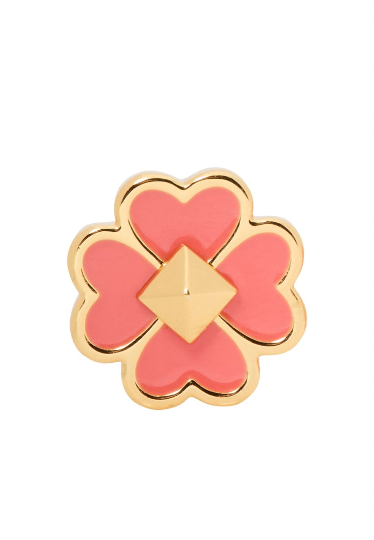 Spades & Studs Enamel Studs Coral