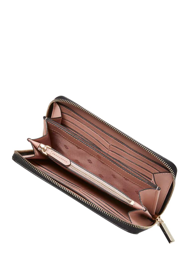 Spencer Zip-Around Continental Wallet Black