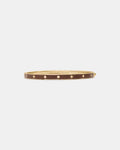 Spot The Spade Enamel Hinged Bangle Chocolate Truffle