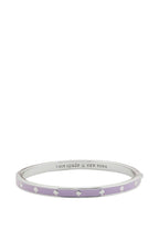 Spot The Spade Enamel Hinged Bangle Lilac