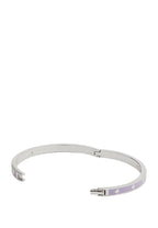 Spot The Spade Enamel Hinged Bangle Lilac