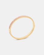 Spot The Spade Enamel Hinged Bangle Pink