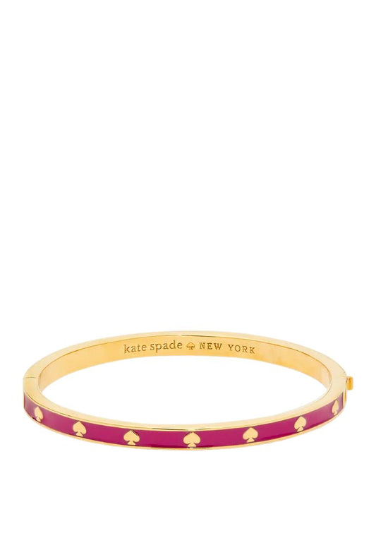 Spot The Spade Hinged Bangle Candied Plum
