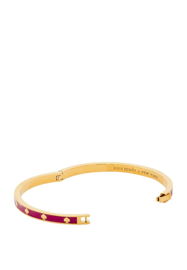 Spot The Spade Hinged Bangle Candied Plum