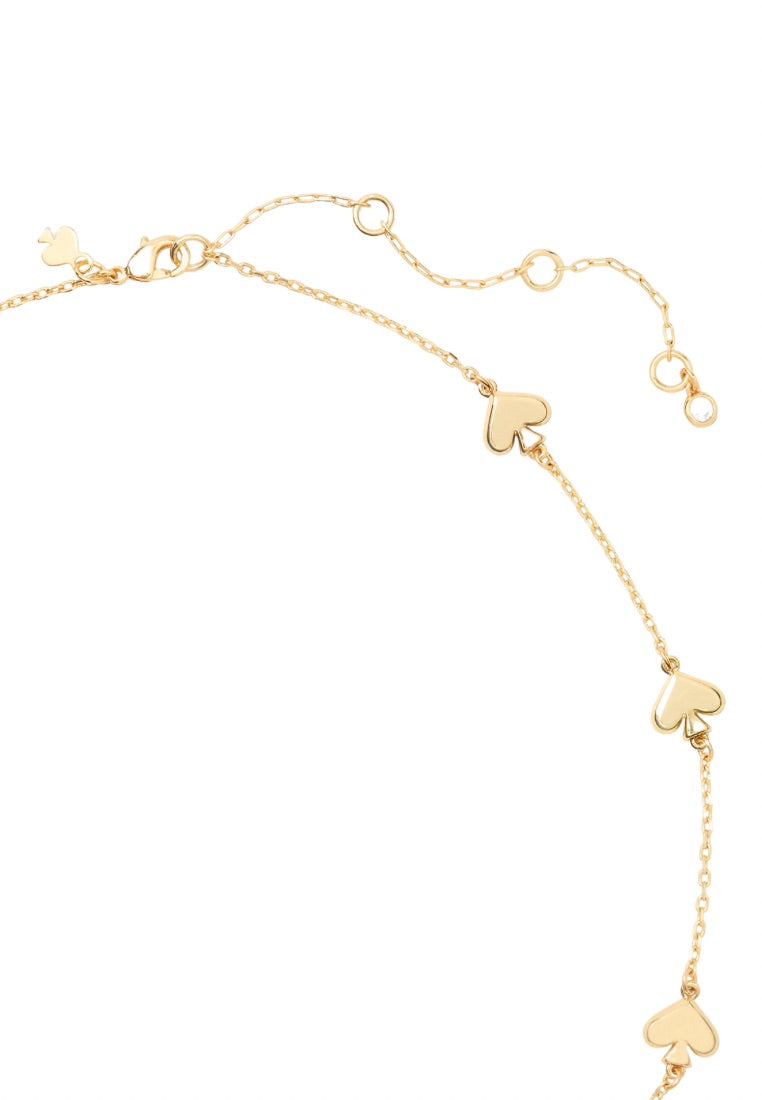 Spot The Spade Metal Scatter Necklace Gold