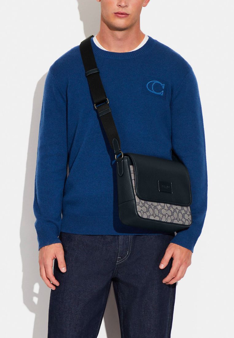 Sprint Map Bag 25 In Signature Jacquard Navy Midnight