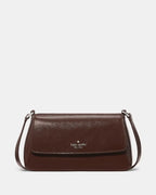 Sutton Shiny Mini Crossbody Bag Hot Fudge