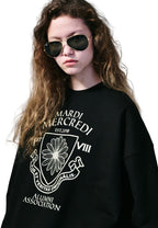 Sweatshirt Alumni Emblem Black Cream