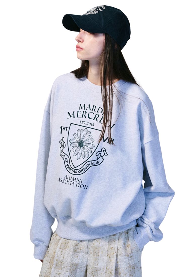 Sweatshirt Alumni Emblem Heather Deep Green