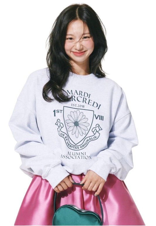 Sweatshirt Alumni Emblem Heather Deep Green