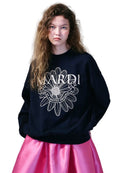 Sweatshirt Flower Mardi Alumni Needlework Navy Cream