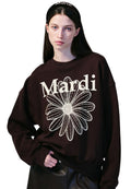 Sweatshirt Flower Mardi Brown Cream