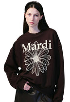 Sweatshirt Flower Mardi Brown Cream