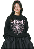 Sweatshirt FlowerMardi Black Pink