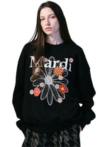 Sweatshirt FlowerMardi Blossom Black Cream