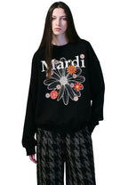 Sweatshirt FlowerMardi Blossom Black Cream