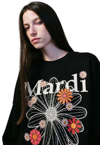 Sweatshirt FlowerMardi Blossom Black Cream