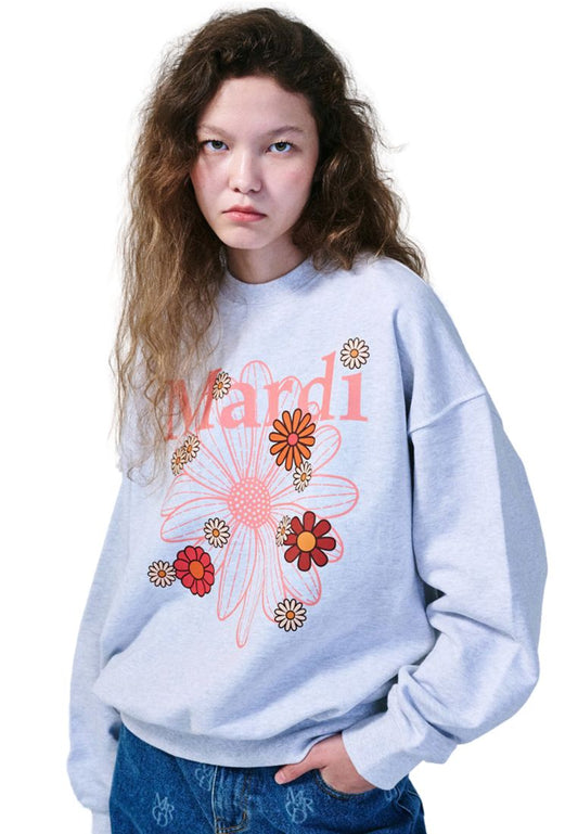 Sweatshirt FlowerMardi Blossom Heather Coral