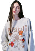 Sweatshirt FlowerMardi Blossom Oatmeal Taupe