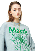 Sweatshirt FlowerMardi Grey Green