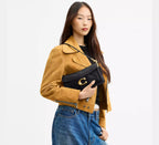 Tabby Shoulder Bag 26 Brass Black