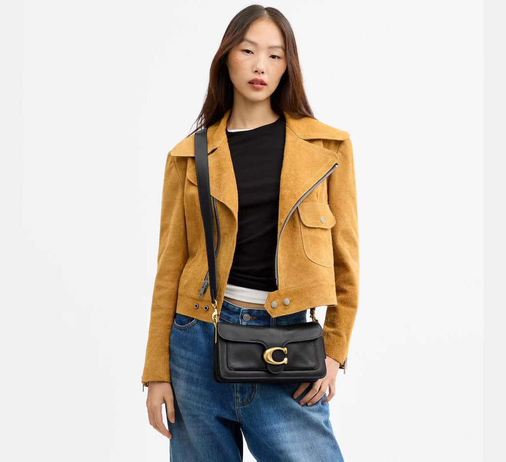 Tabby Shoulder Bag 26 Brass Black