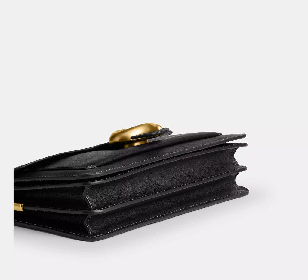 Tabby Shoulder Bag 26 Brass Black