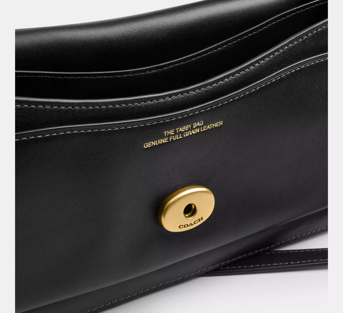 Tabby Shoulder Bag 26 Brass Black