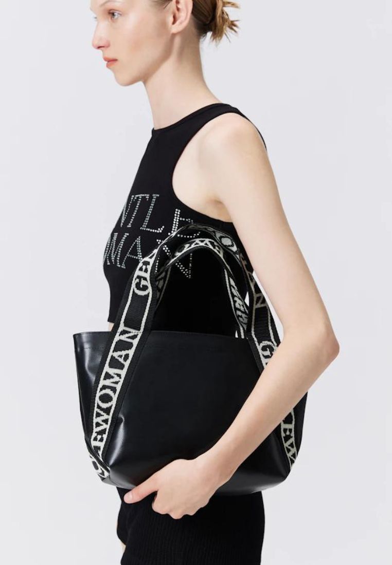 Tarpauline Tote Bag Black