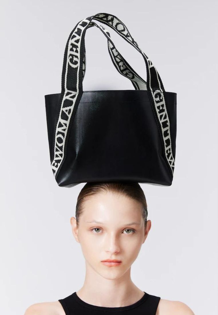 Tarpauline Tote Bag Black