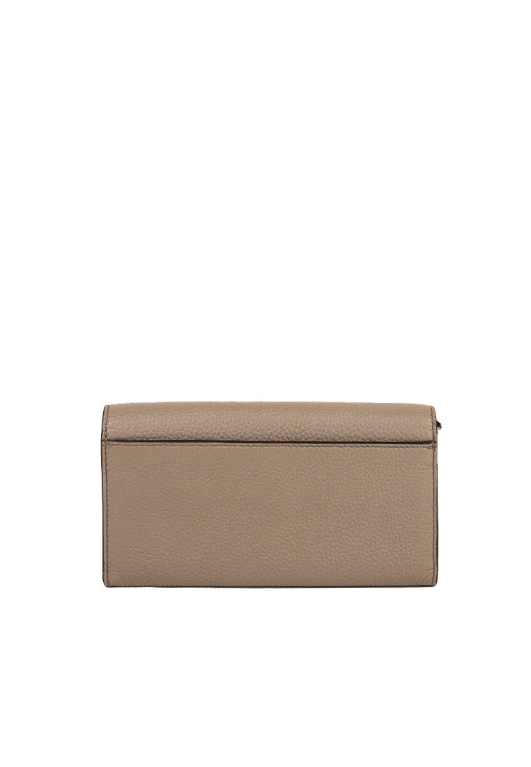 Britten Smartphone Wristlet Wallet Pebbled Leather French Gray