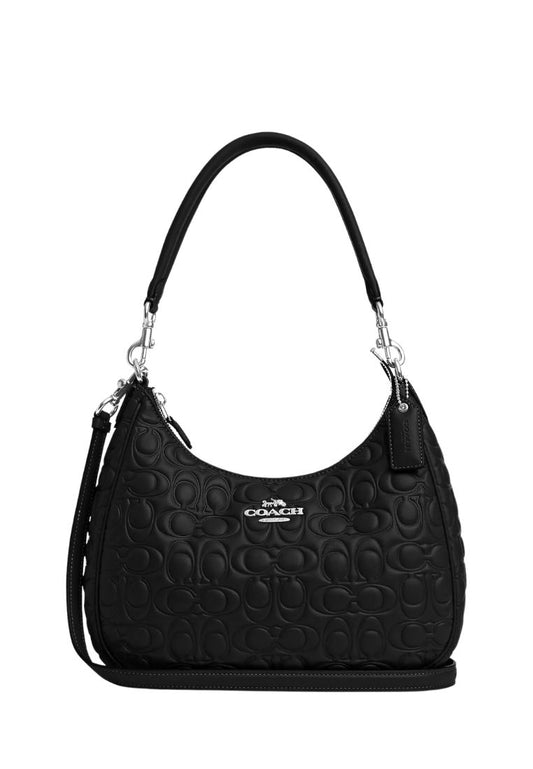 Teri Hobo With Signature Leather Black