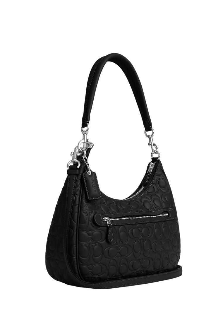 Teri Hobo With Signature Leather Black