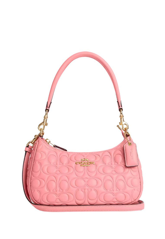 Teri Shoulder Bag In Signature Leather Light Blush