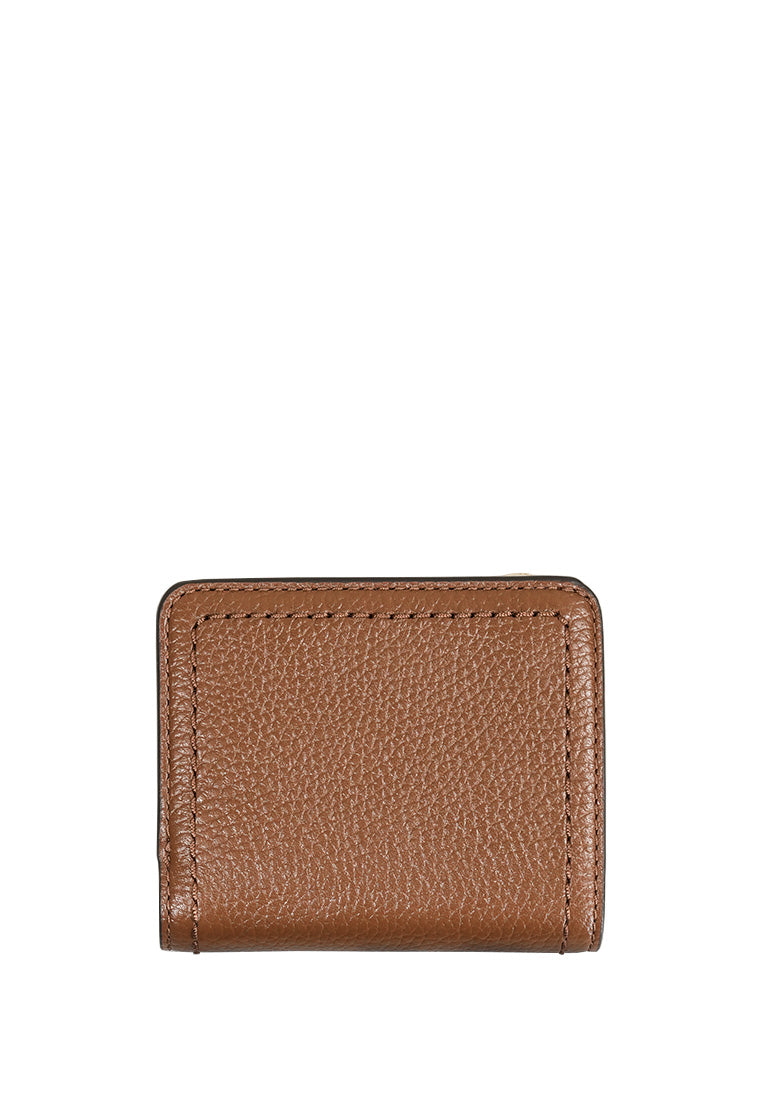 The Groove Mini Compact Wallet Cognac